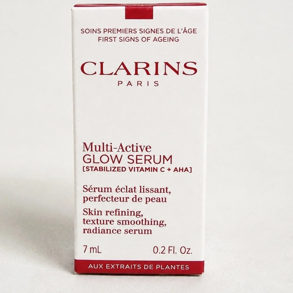 Clarins Serum Multi-Active Glow Vitamin C AHA Radiance Travel Size 7ml 0.2oz New